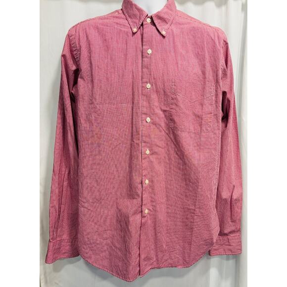 Lauren Ralph Lauren Other - Lauren Ralph Lauren Dress Shirt Mens 16 36/37 Red White Gingham Check Cotton L/S
